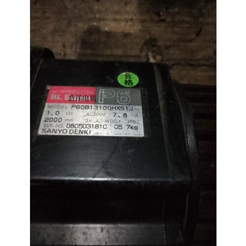 P60B13100HXS1J 1kw servo motor, used one , 90% appearance new , test goods , free shipping