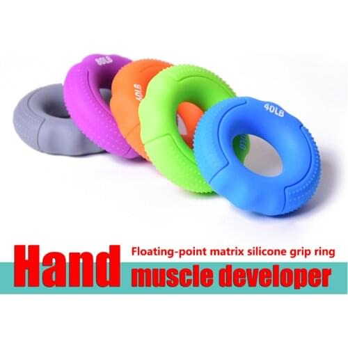 Silicone Finger Gripper Hand Resistance Band Gripping Ring Wrist Stretcher Finger Forearm Trainer Pow Exercise Carpal Expander