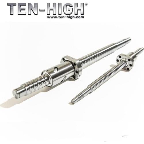 TEN-HIGH free shipping CNC SFU2010 ball screw set ball screw End machining + single ball nut