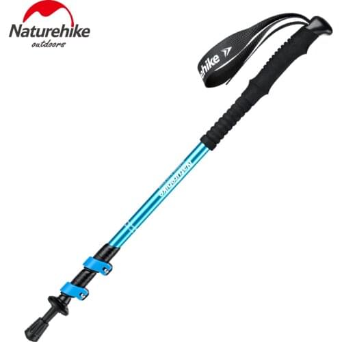Naturehike 3 Node Adjustable Trekking Pole Ultralight Aluminum Alloy Telescopic Walking Hiking Climbing Sticks For Adult Child