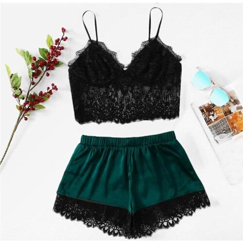 Female Women Girls Sexy Lingerie Mesh Lace Belt Underwear Bodysuit Sleepwear Nightwear Exotic Top Vest Shorts Plus Size S-XXL