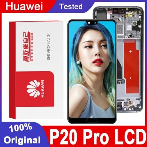 100% Original 6.1'' AMOLED Display for Huawei P20 Pro LCD Touch Screen Digitizer Assembly CLT-L09 CLT-L29 CLT-AL01 Repair Parts