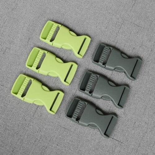 100 Pcs/Lot 25mm Green Plastic Release Buckle Strap For Bag Dog Collar Necklace Bracelet Paracord Sewing Accessory