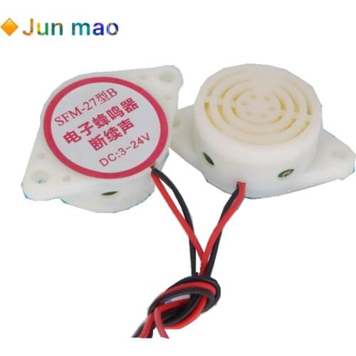 2PC/Lot SFM-27 B Intermittent Sound DC6 DC3-24V HYT-3015B Electronic Buzzer Active Loudspeaker