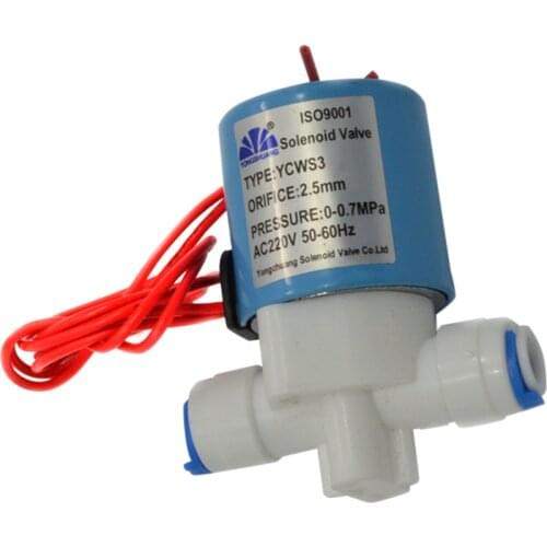 220v Normally Closed 1/4" pipe connection POM Plastic Electric Solar air oil Solenoid Valve Water