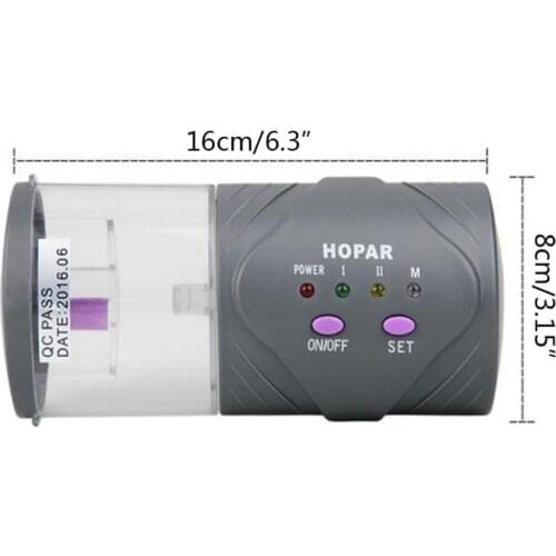 Aquarium Automatic Fish Feeder, Daily Double II Battery-Operated Automatic Fish 37MB