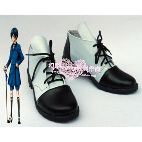 Black Butler Ciel Phantomhive Short Halloween Cosplay Shoes H016