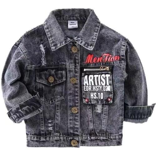 2021 Spring Autumn New Denim Baby Boy Jacket Kids Fashion Clothes Girls Cardigan Children Coats Long Sleeve Tunic Windbreaker