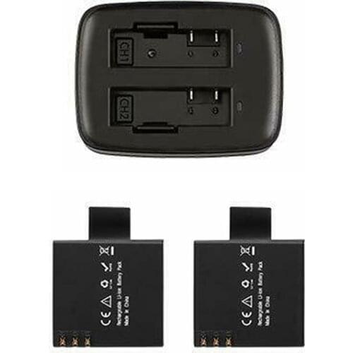 AKASO 4K Action Camera V50 Elite 2x1100mAh Rechargeable Battery with 12V Dual USB Charger ONLY for V50 Elite Action cam