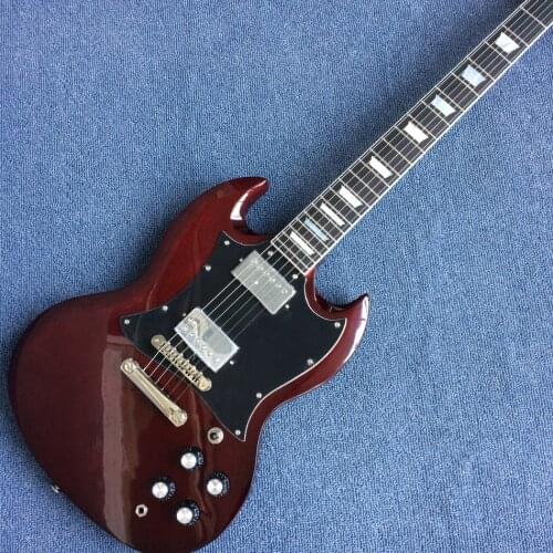 Ebony fingerboard electric guitar with Real Abalone inlay ,frets binding tone-pro bridge, Free shipping