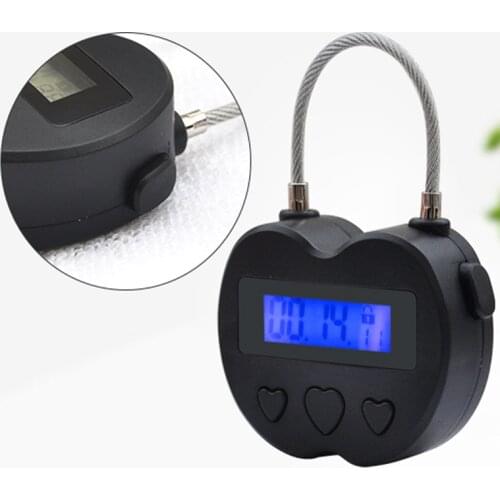 Heart-Shaped Time Lock Fetish Handcuffs Mouth Gag Timer Bdsm Bondage Restraints Chastity Couples Toys Adult Game Bondage Lock