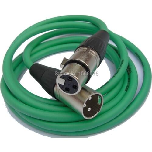 KL High Quality 10PCS/LOT 5 feet 3PIN XLR MALE TO FEMALE MIC MICROPHONE CABLES CORDS-MCG01