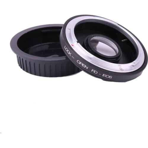 For FD-EOS FD-CANON FD Lens Adapter Ring With Optical Glass Focus Infinity Mount to for canon EOS EF Camera 500d 600d 5d2 6d 70d