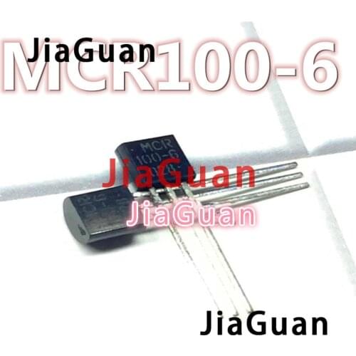 4PCS NEW ON MCR100-6 TO-92 0.8A/400V Unidirectional Thyristor MCR100 triode MCR 100-6