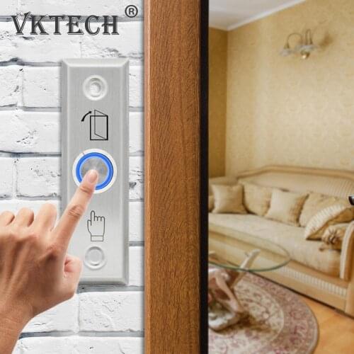 Creative Exit Button Push Switch Door Stainless Steel Opener Release Buttons for Access Control Electronic Gate Lock