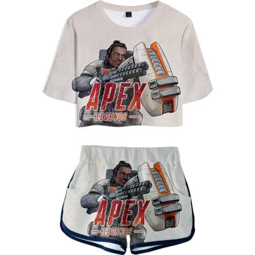 Apex Legends Two Piece Sets Girl Boy Aikooki Summer Hot New confortable Casual Short 3D suits Apex Legends Set Fashion Tops