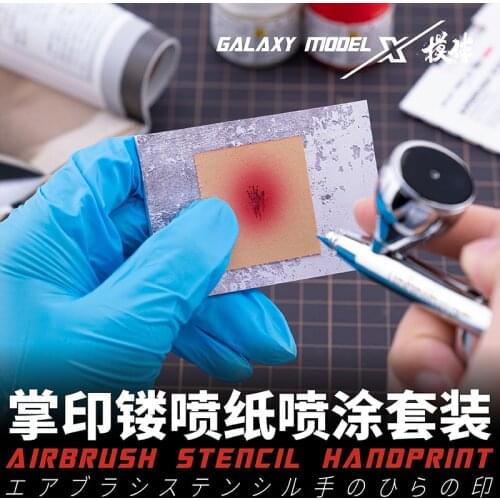 Model Spray Leakage Paper Airbrush stencil handprint Military model painting tools 1/72 1/48 1/35 3pcs/bag