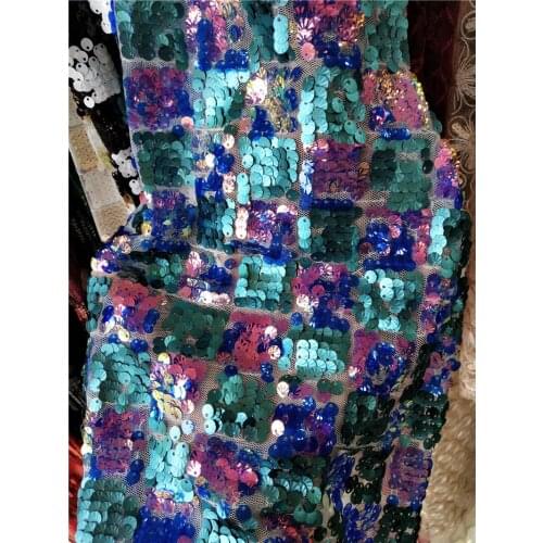 Latest Tulle Lace Fabric With Sequin High Quality Mesh Fabric Lace For Tailor African Sequin Lace Fabric for party BZL-102918