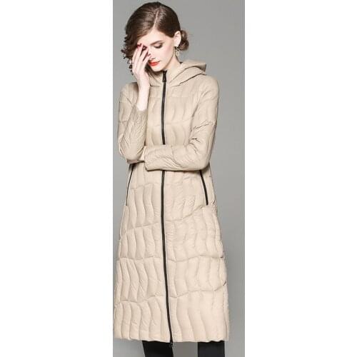 Newest winter women temperament thicken fashion jacket warm fitting apricot duck down coat oversize short female girl outerwear