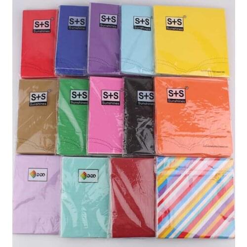 Disposable Paper Towels Birthday Party Decorations Kids Party Napkins Baby Shower Green Red Blue Theme Birthday Party