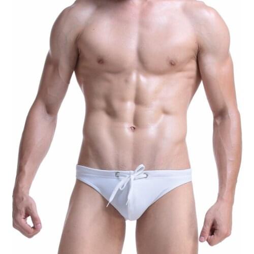 Solid Men Swimwear gay Swimsuit Swimming Trunks board surfing Beach Sexy Briefs Shorts bathing suit bikini mens swimsuit 213