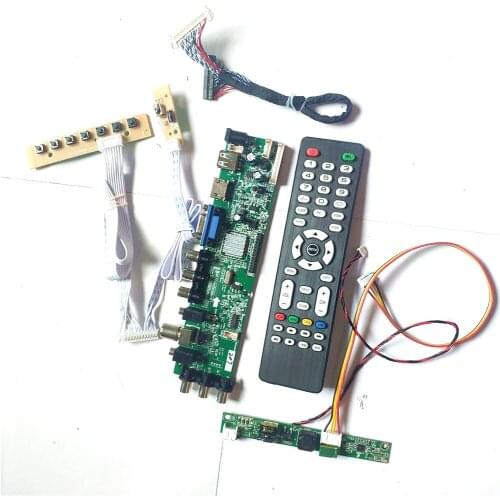 Fit LM238WF1-SLA3/SLA1/SLE1/SLE3 3663 TV digital 1920*1080 screen 30pin LVDS AV HDMI-Compatible VGA USB DVB upgrade LCD board