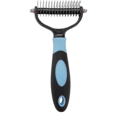 Pets Hair Removal Comb Knot Cutter Brush Double Sided Cat Dog Grooming Shedding Tool Long Curly Hair Cleaner Comb Pet Grooming