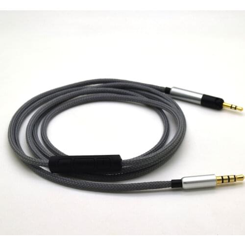 Replacement Cable for Sennheiser HD4.30i HD4.30G Headphone Headset Upgraded Silver Plated 3.5mm to 2.5mm Wire with Remote mic