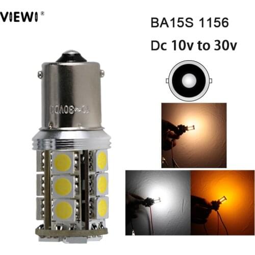 Bombillas led bulb P21W 1156 BA15S 1141 canbus car Backup Reverse Light auto Tail Lights 10-30V super 3W yellow white 12 24 v