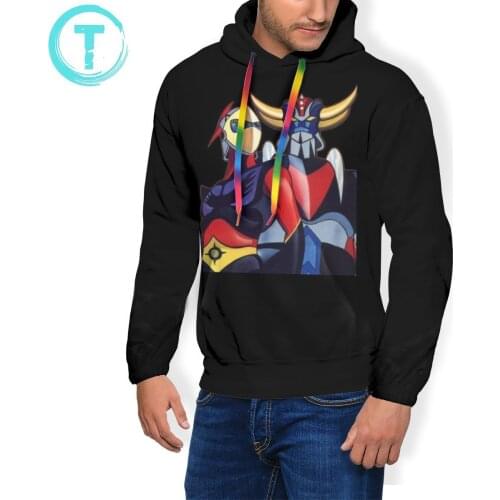 Goldorak Hoodie GOLDRAKE Hoodies Polyester Large Pullover Hoodie Streetwear Popular Purple Men Winter Hoodies