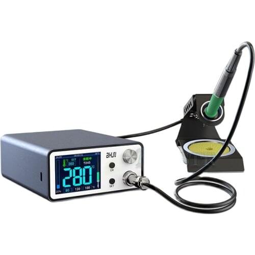T3A Intelligent Soldering Station Support T12/T245/936 Series Handle Soldering Iron Tips Electric Welding Iron Station