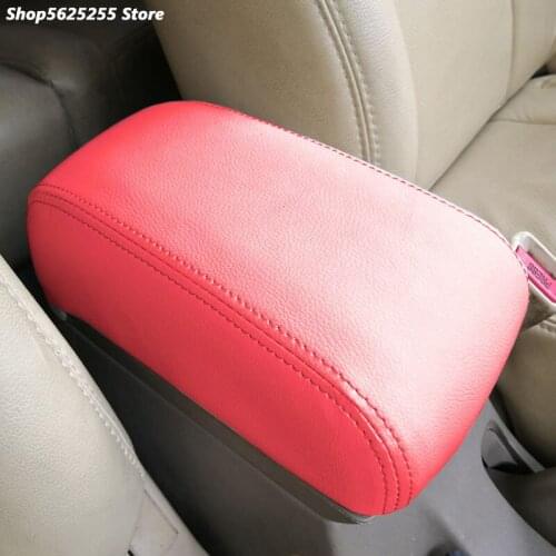 Interior Center Armrest Box Leather Cover Protection Trim For Hyundai Tucson 2006 2007 2008 2009 2010 2011 2012 2013 Car Sticker