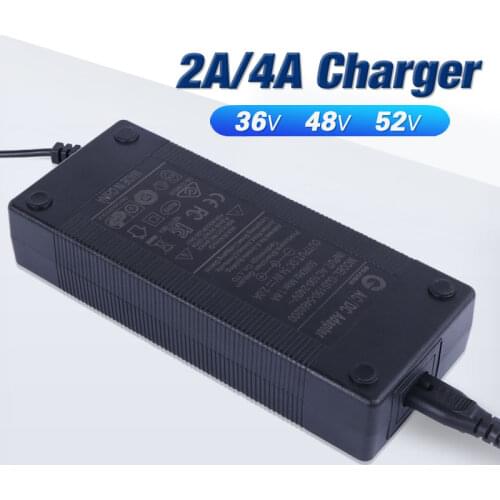 2A ebike battery charger 36V 42V 48V 54.6V 52V 58.8V Lithium li-ion battery pack charger electric bike DC XLR RCA Plug USA EU