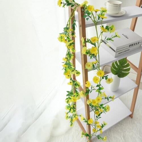 1 Pc Faux flower vine fake flower rattan Air conditioning pipe winding indoor Wedding birthday Party Decoration