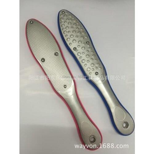 By ems or dhl 100pcs Promotion Double Side Foot Rasp File Hard Dead Skin Callus Remover Pedicure Feet Files Tools Steel Mental