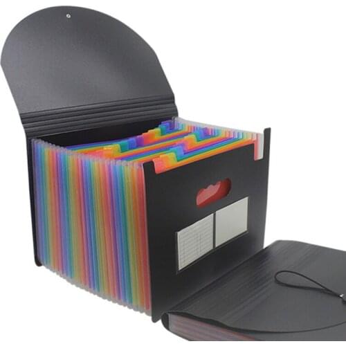 13/24/36/48/60/72 Pockets Classified File Folder Telescopic Standing A4 Organizer Extension Folder Desktop Storage Rack