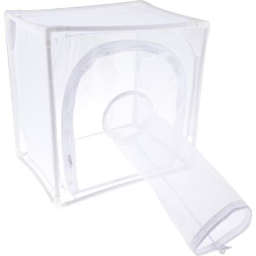 1x Butterfly Insects Habitat Cage Terrarium -up Mesh White 40x30x40cm