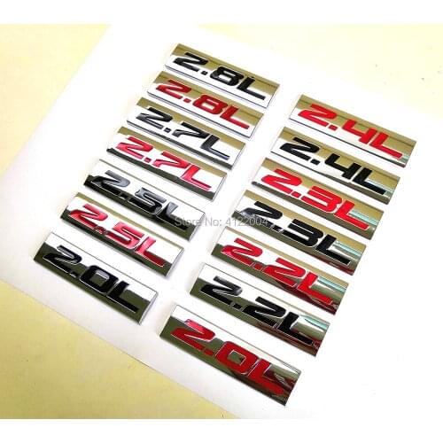 2.0L 2.2L 2.3L 2.4L 2.5L 2.7L 2.8L Energy Emblem Trunk Sticker Decal For TOYOTA HONDA MITSUBISHI VOLVO GEELY CHERY HAVAL