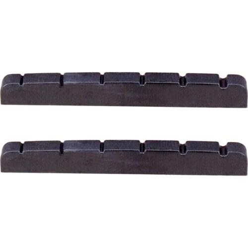 4 Pcs 6 String Electric Bone Nut Cattle Bone Slotted Replacement 43x3.4x4.8-4mm