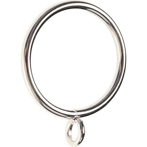 40 Pack Curtain Rings, 38mm Internal Diameter iron Curtains Rings Hanging Rings for Curtains and Rods, Silver
