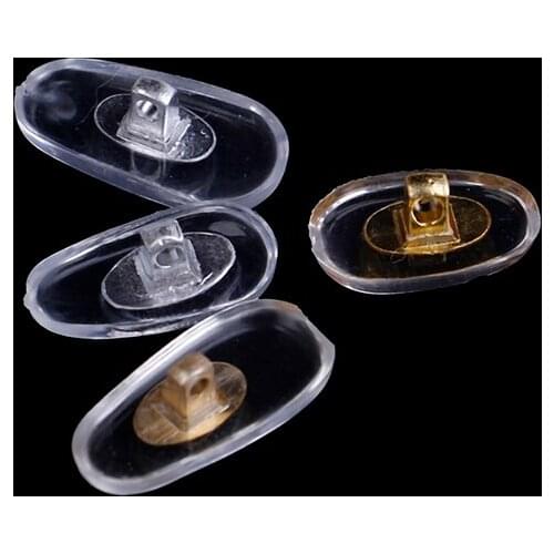 5 Pairs S/L Size Nose Pad Silicone Screw Glasses Sunglasses Support Eyewear Accessories On Nose Pads Brace Support