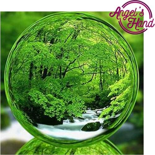 5D diy diamond painting Forest landscape cross stitch spuare&round Rhinestones embroidery plastic craftsFull diamond painting