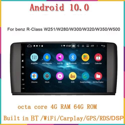 9" Android 10 car dvd multimedia player for Mercedes benz R-Class W251 W280 W300 W320 W500 R63 GPS navigation wifi 4G CAR audio