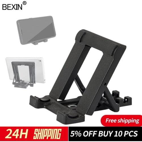 BEXIN uninversal desktop portable support foldable adjustment angle phone stand for mobile phone tablet