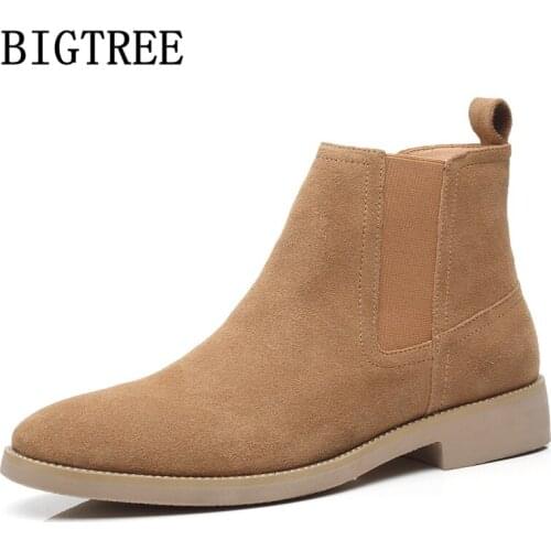 Chelsea Boots Men Genuine Leather Boots Men Ankle Boots Coiffeur Italian Brand Luxury Shoes Women Designers Erkek Ayakkabi Buty