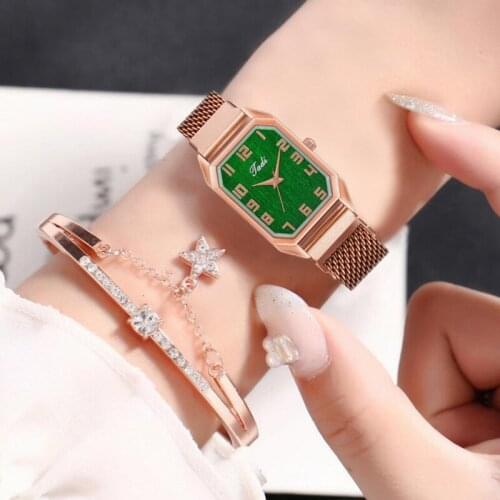 Tadi Brand Women Arabic Numbers Fashion Watches Luxury Quartz Magnetic Clasp Watches Relogio Feminino Reloj Mujer