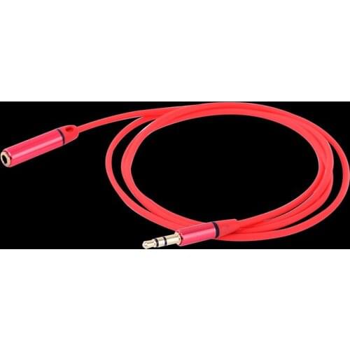 Color Metal-tip Audio Extension Cable 3.5mm Jack male To female Headphone Audio Extension Cord 1/8 Trs Jack To AUX Cord 1M