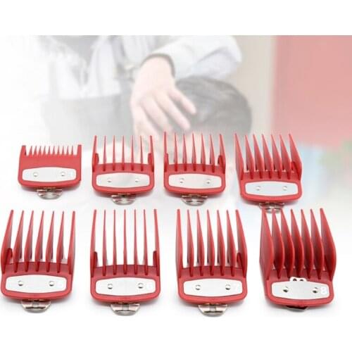 GXMC 8pcs Barber Shop Styling Guide Comb Hair Trimmer Clipper 1.5mm-25mm