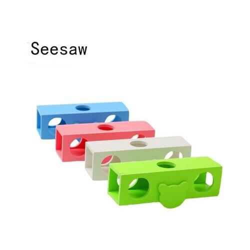 Hamster toy nest golden bear toy inclined tube environmentally friendly non-toxic molars small pet supplies 'seesaw