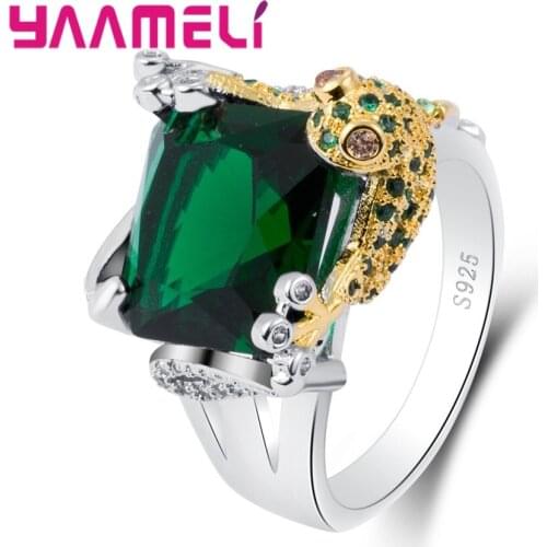 New Arrival Vintage Style Women Ring 925 Sterling Silver Accessories Pretty Party Gift Lovely Gecko Shape Jewelry